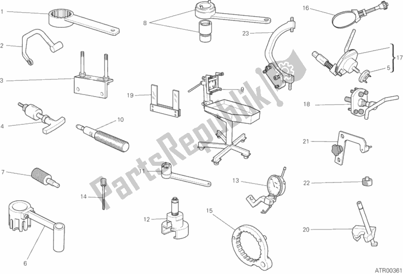 All parts for the Workshop Service Tools, Engine of the Ducati Monster 659 Australia 2020